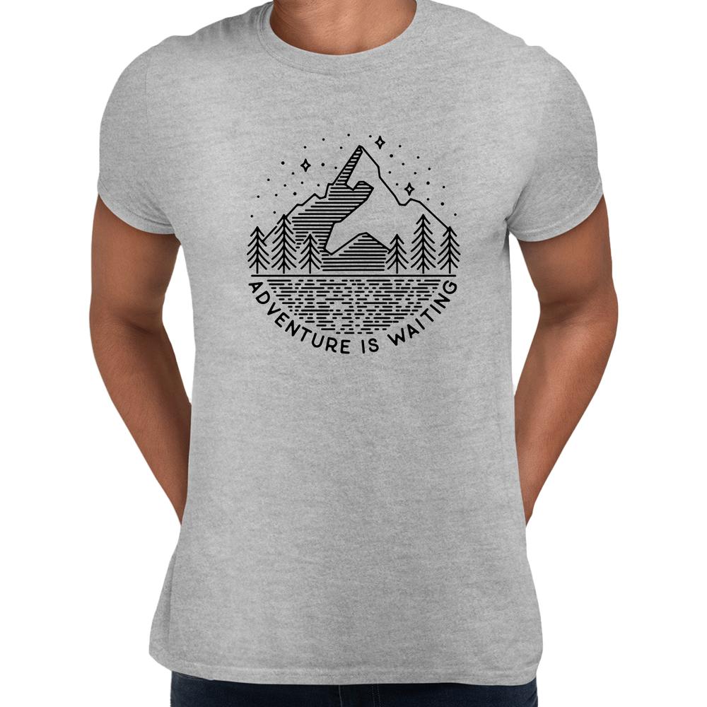 Adventure Is Waiting Outdoor Minimal Design Tshirt