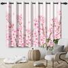 2Pcs Fresh Flowers Window Curtains Children Bedroom Living Room Apartment Indoor Outdoor Thermal Insulated Blackout Curtain