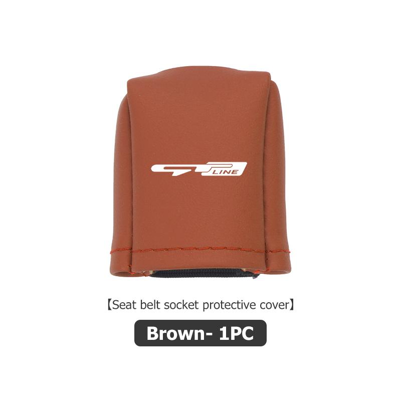 For KIA Universal Car Logo Seat Belt Buckle Protect Cover Anti Scratch Accessories Cerato Proceed Venga Stonic Picanto Sorento zqdtx40 vngk1
