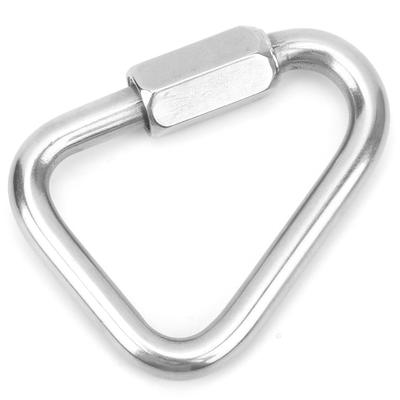 Dreieckiger Schnellverschluss Edelstahl Dreieckiger Schnellverschluss Karabiner mit Schraubverschluss für Bergsteigen 8mm
