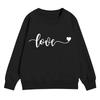 Kinder Langarm Lockerer Pullover Buchstabenaufdruck Rundhals Sweatshirt