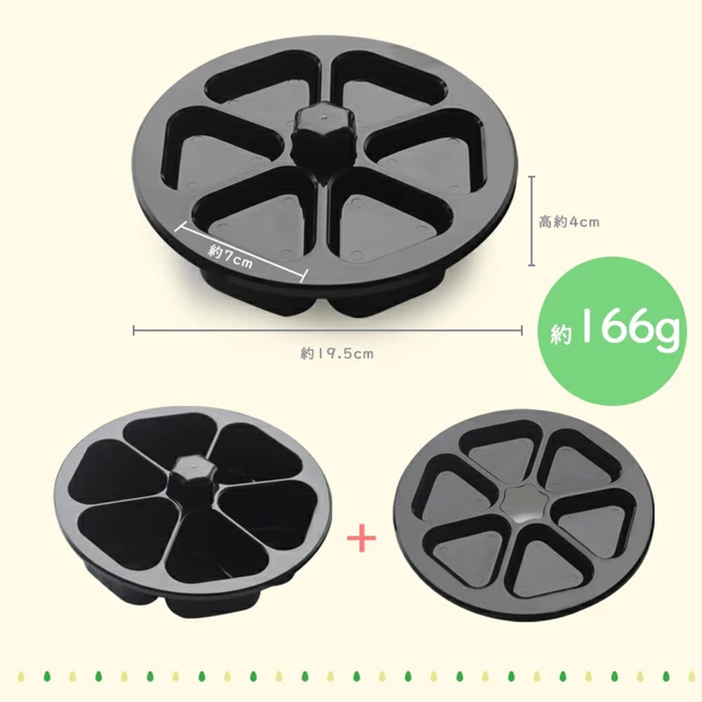 Onigiri Maker, Onigiri Mold, 6-Hole, Onigiri Master, Rice Ball Maker, Onigirazu Press Mold [Food Sanitation Law Compliant]