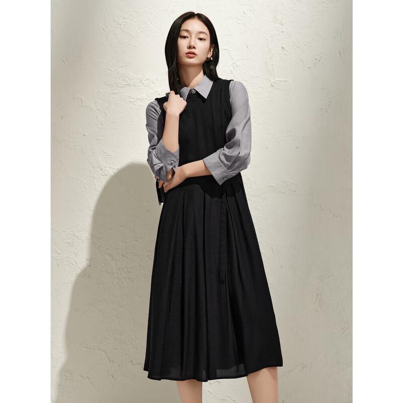 

Платье миди в академическом стиле Joys Annakou, имитация тройки XL