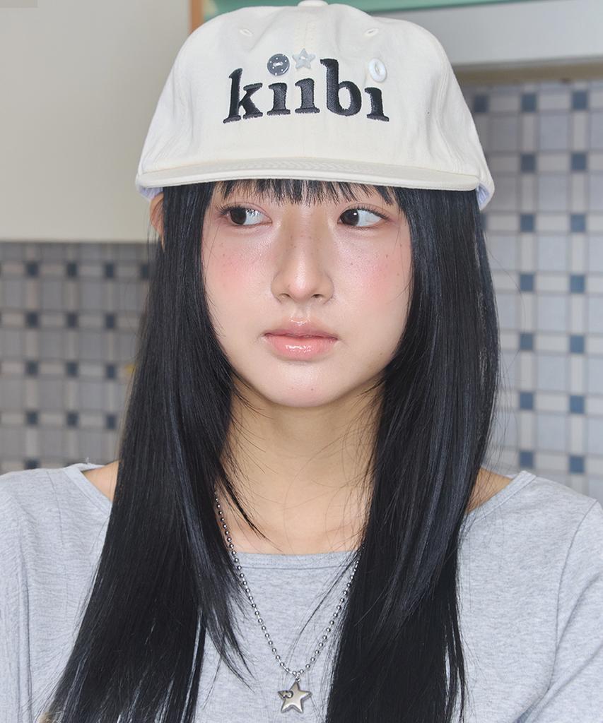 Kiibi Logo Button Cap Ivory