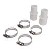 32mm Hose Coupling Pool Hose Adapter with Hose Clamp Hose Adapter Replacement for Pangea Tech
