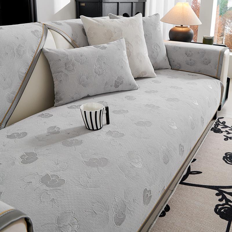 Chenille Anti-Kratz-Sofakissen Hochwertiges rutschfestes Ganzjahres-Universal-Sitzkissen Palisandersofa Chinesischer Kissenbezug Handtuch