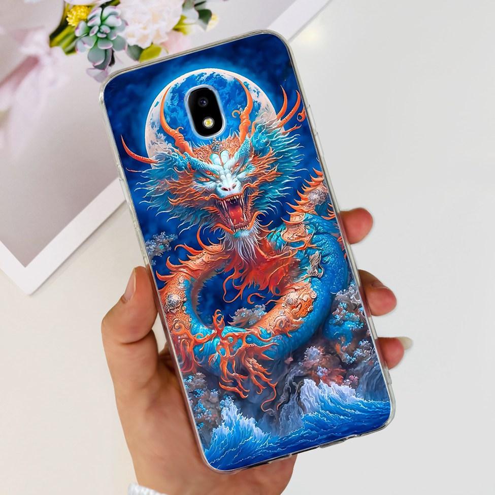 Case For Samsung J3 J5 J7 2017 Cover Cute Cartoon Cat Fashion Flowers Back Cover For Samsung Galaxy J7 2017 Phone Case