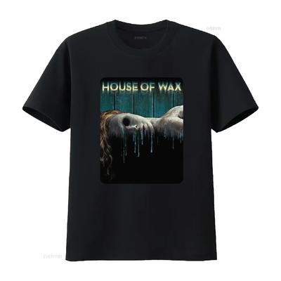 House of Wax T-Shirt vintage gewaschen bequem weich leicht grafisch Streetwear atmungsaktiv Unisex Mode