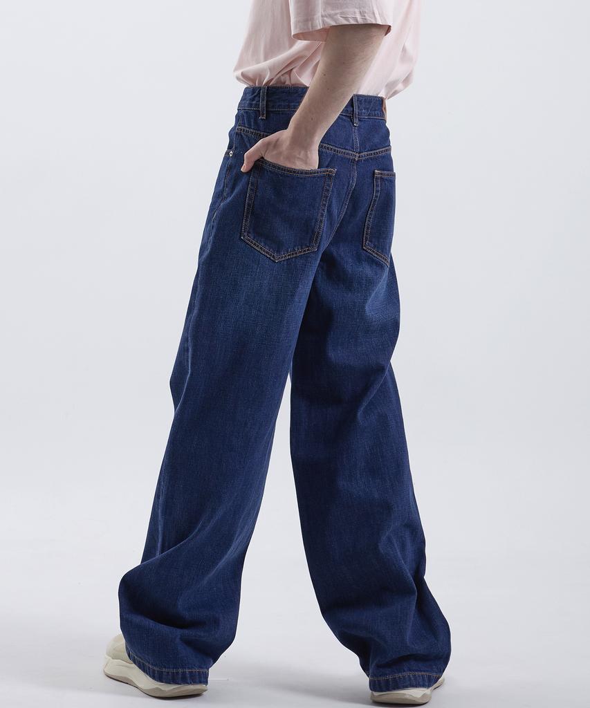 Lam Rc801 Relaxed Wide Denim Pants