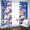 Kirby Cartoon Vorhang Wohnsitz Niedlicher Druck Lichtfilternde Fenstergardinen Wohnzimmer Kinderzimmer Stil Dekoration Fenster Verdunkelung