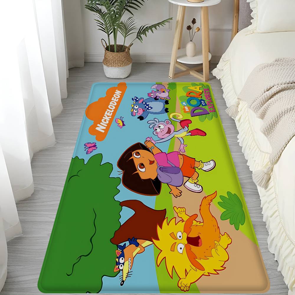 Cartoon D-Doras The Explorer Theme Room Mats Retro Multiple Choice Living Room Kitchen Rug Non-Slip Welcome Rug