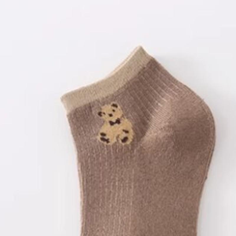 Shop Women S Cute Bear Ankle SockS 5 Pair Set wdmS wSo tS14111979