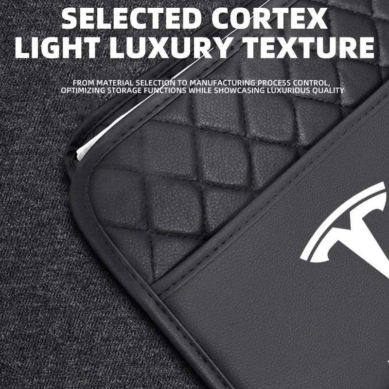 Samolepka na auto Tesla Velkokapacitní přenosná úložná taška do auta Skládací úklid zadního interiéru pro Tesla Roadster Model S X 3 Y 20