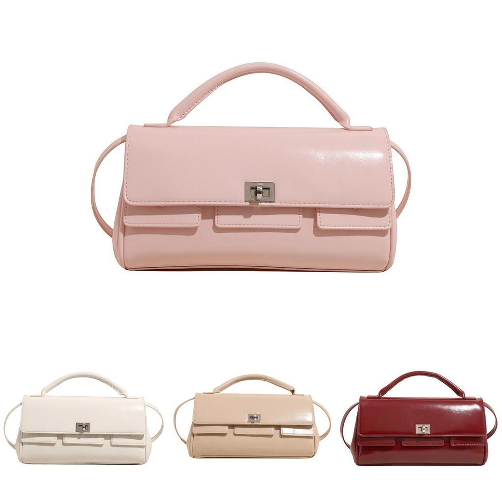 Business Commuter Solid Color Tote Bag For Women With Pu Material And Zipper Closure For Daily Use