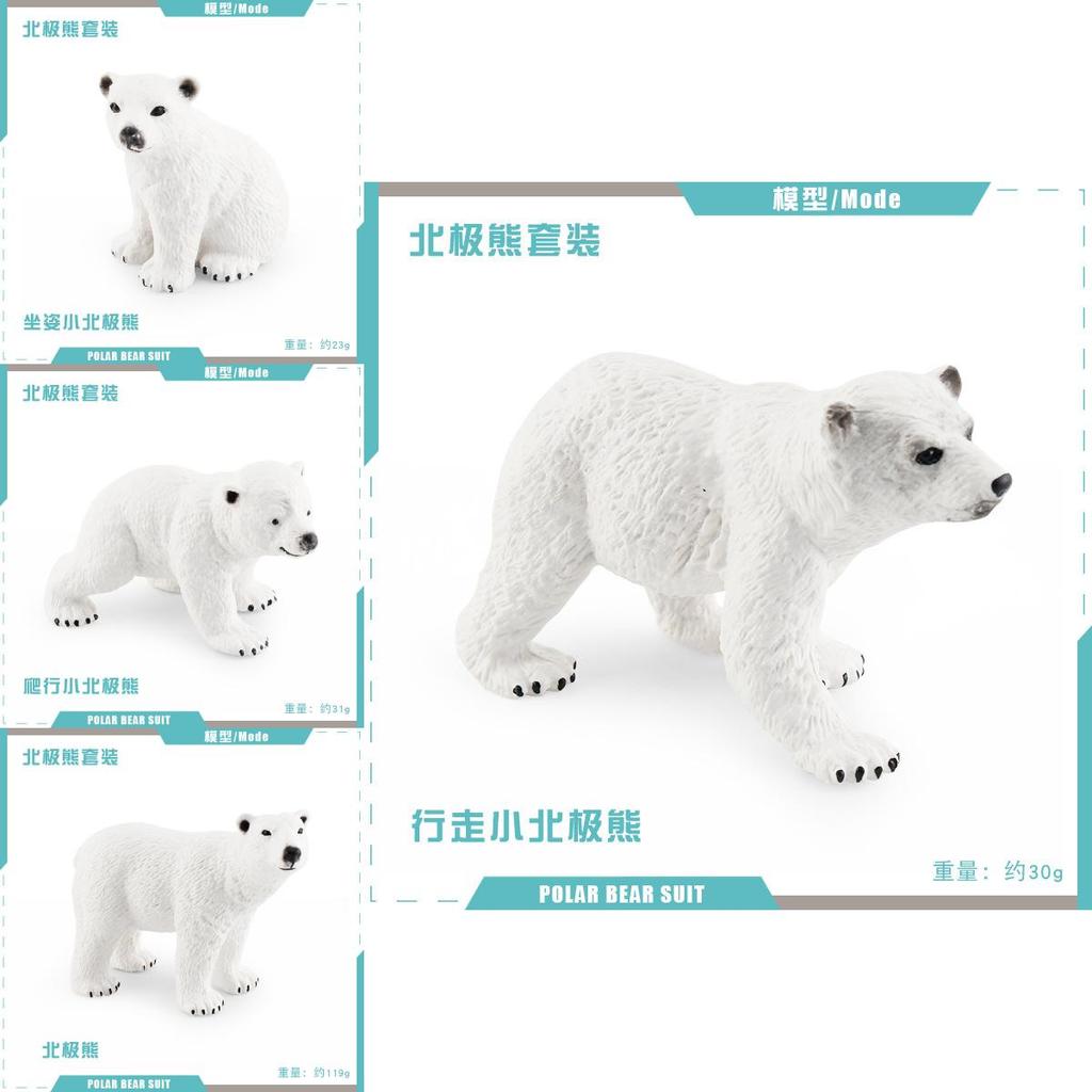 Detailed Arctic Pvc Polar Bear Model For Kids Imaginative Play And Learning