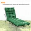 Set of Two 190 x 56cm Sun Lounger Cushions - Green