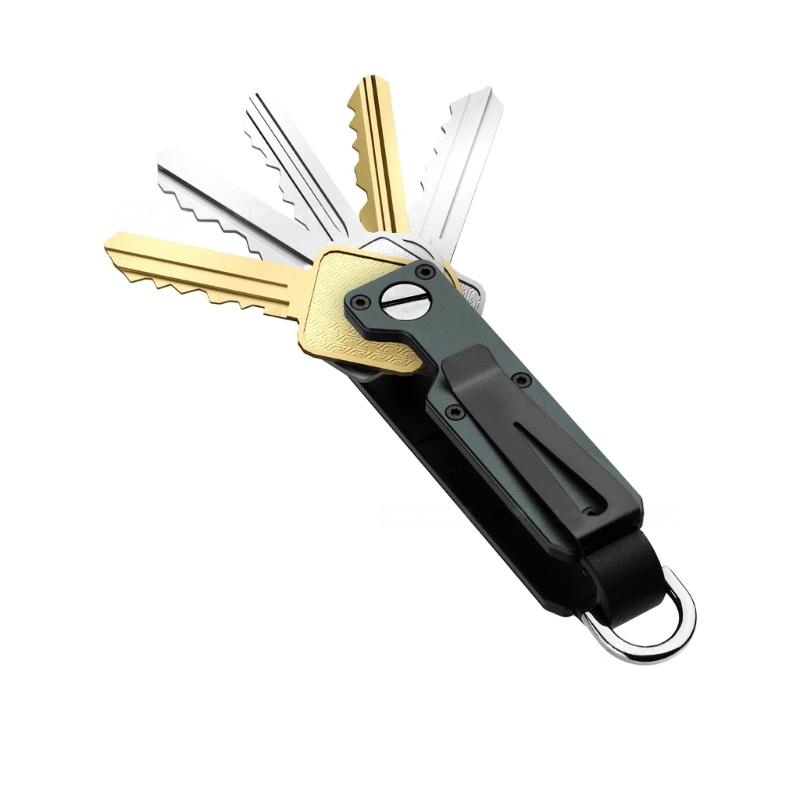 Sturdy Aluminum Key Holder With Builts In Bottle Opener And Screwdriver For Easy Organization And Daily Use