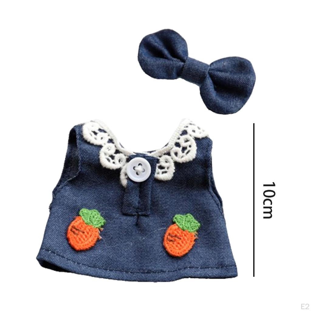 Doll Clothes Carrot Girls Gift Fashion Make Your Own Dolls for Kids Birthday Costumes Fit 17cm