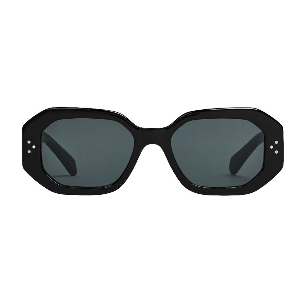 Celine Square S255 UV Protection Irregular Frame Sunglasses Women Sunglasses Black CL40255I-01A