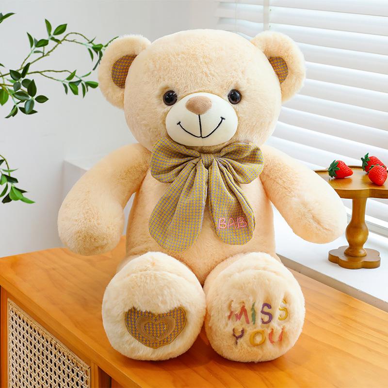 New Bow Tie Big Bear Plush Toy Valentine's Day Gift Confession Doll Teddy Bear Sleeping Doll