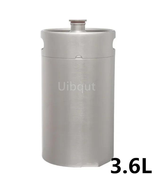 

304 нержавіюча сталь Міні Кег Пиво Growler Портативна пляшка пива Домашнє пиво Виготовлення винного бару Аксесуари Інструмент для пивоваріння cornelius