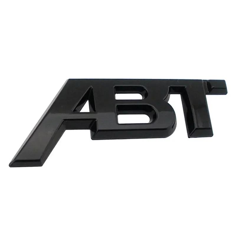 3D Metal ABT Logo Front Grill Side Fender Badge Rear Trunk Boat Emblem Car Sticker For VW A3 A4 A5 A6 A7 A8 Q3 Q7 Q7 TT RS