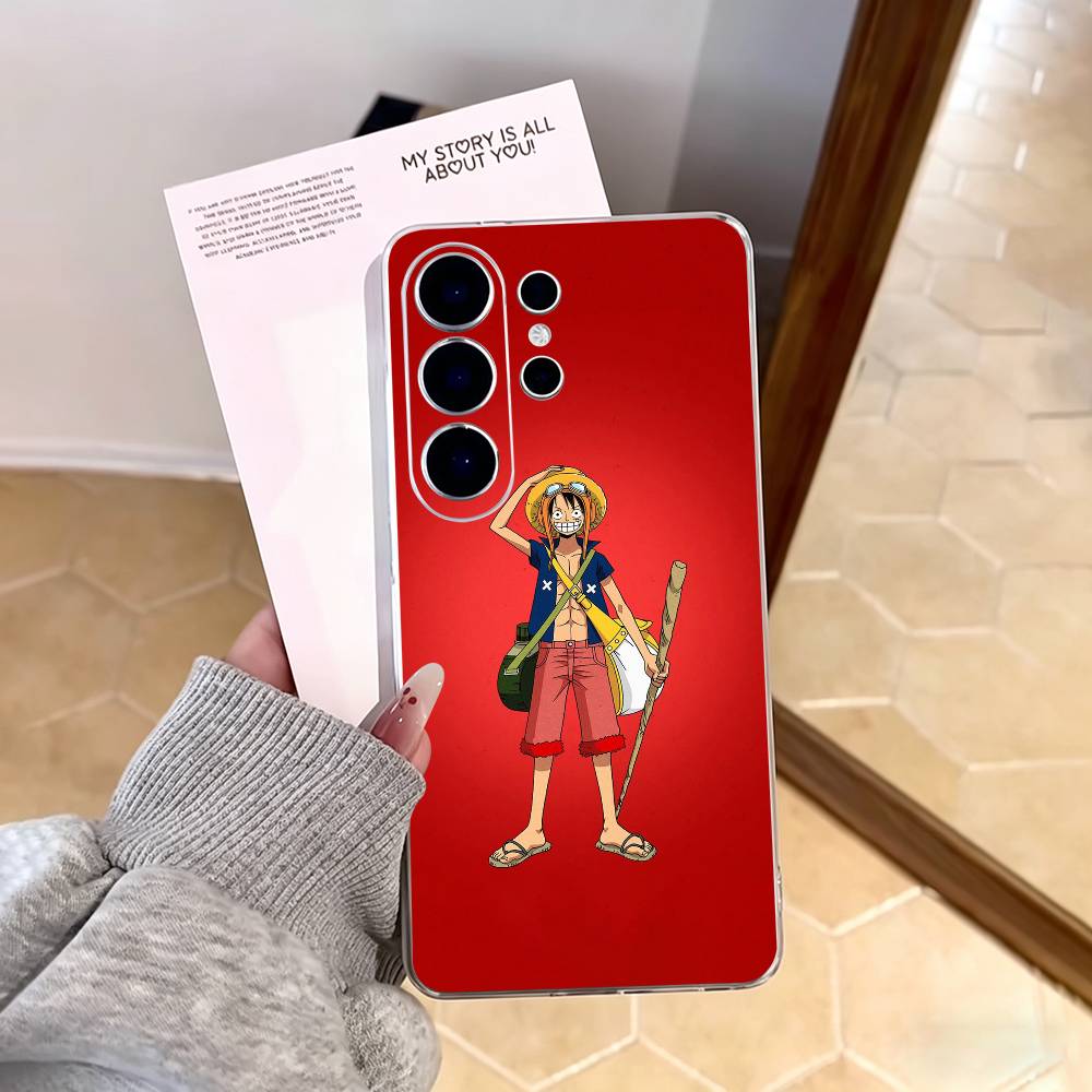 Straw Hat Luffy Eternal Legend Phone Case For Samsung S25,S24,S21,S22,S23,S30,Ultra,S20,Plus,Fe,Note,10,9,5G Transparent Cover