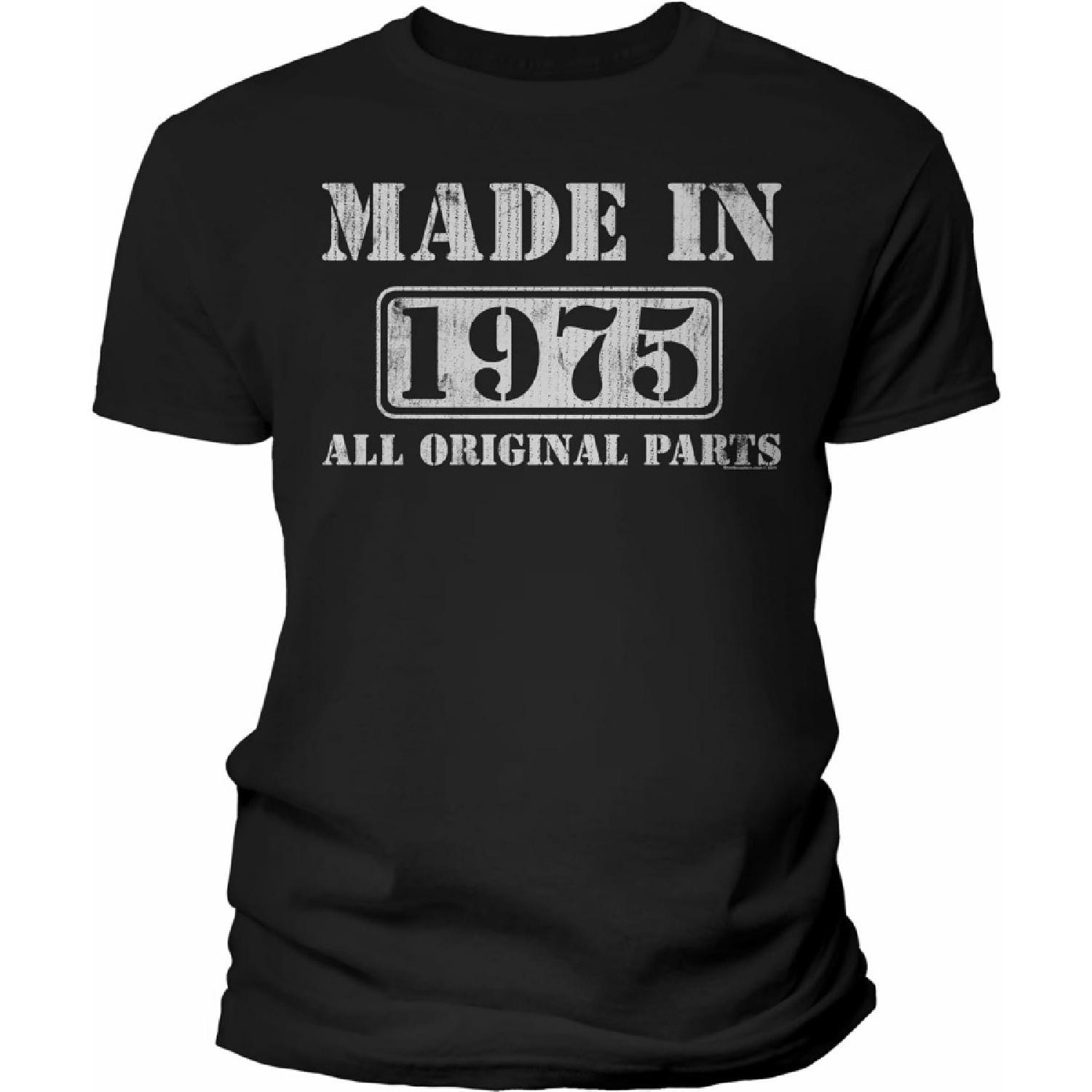 Футболка на День Рождения 1975 года для Мужчин - Сделано в 1975 году - Все Оригинальные Детали - Подарок на 50-летие S