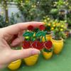 Neue süße Fruchtohrringe Mango Erdbeere Wassermelone Fruchtohrringe Funkelnde Acryl-Ohrringe Schmuckzubehör Geschenke