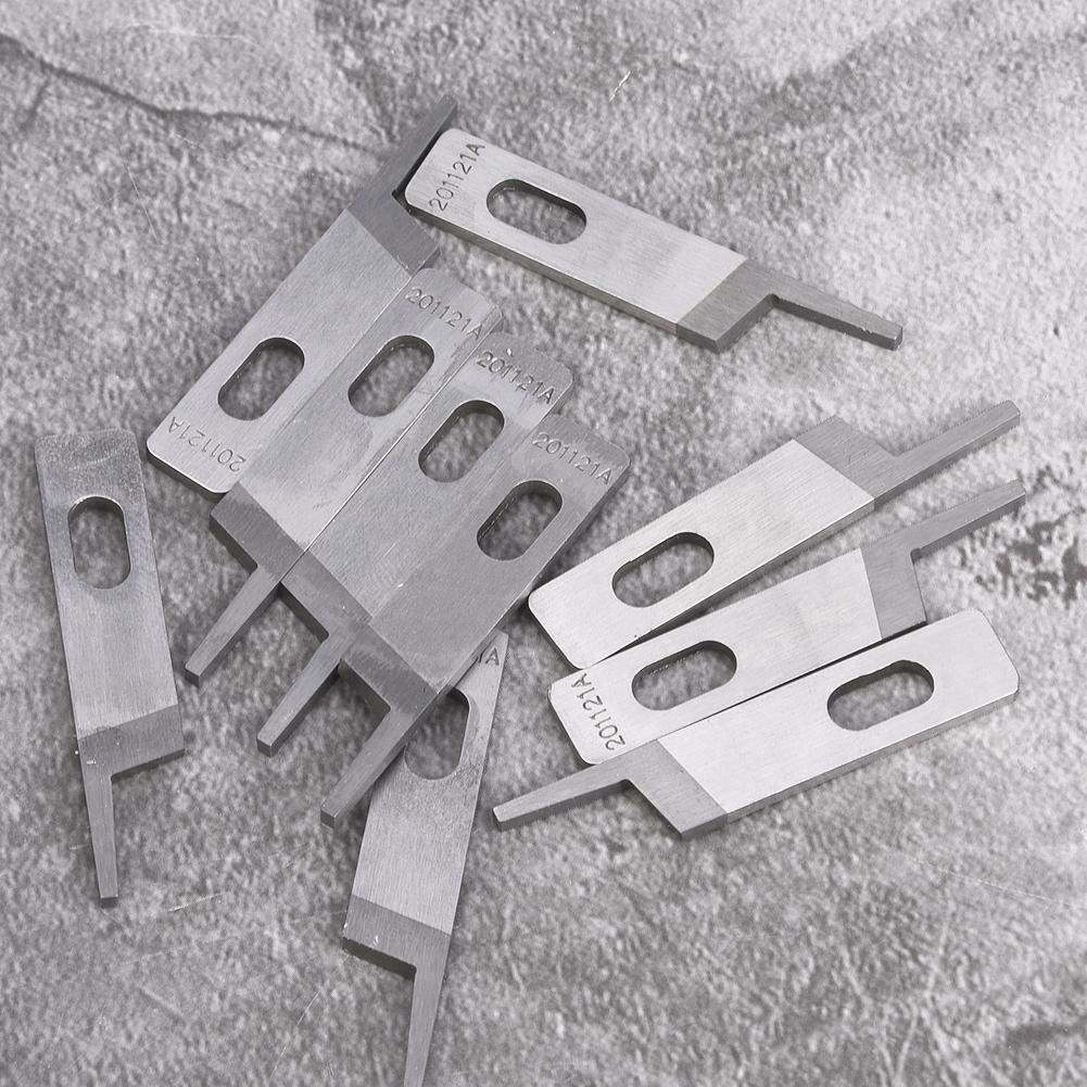 10Pz Kit di Ricambio Lama Superiore in Acciaio Accessori Macchina da Cucire Industriale 201121A