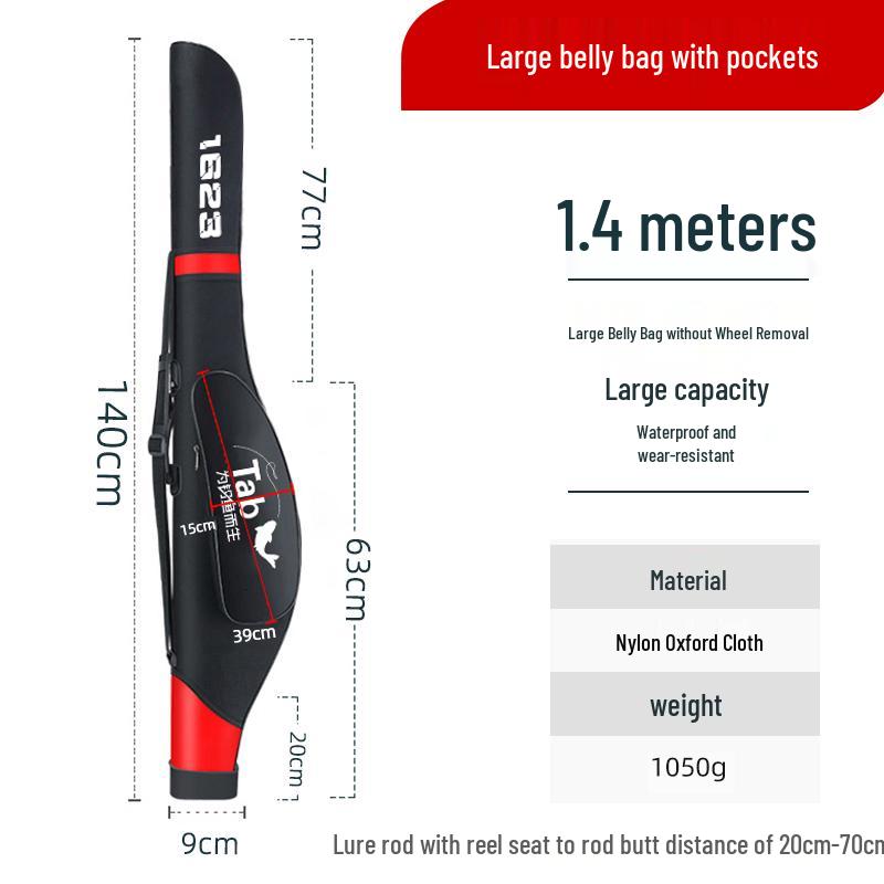 Waterproof Multi-Functional Hard Shell Fishing Rod Bag