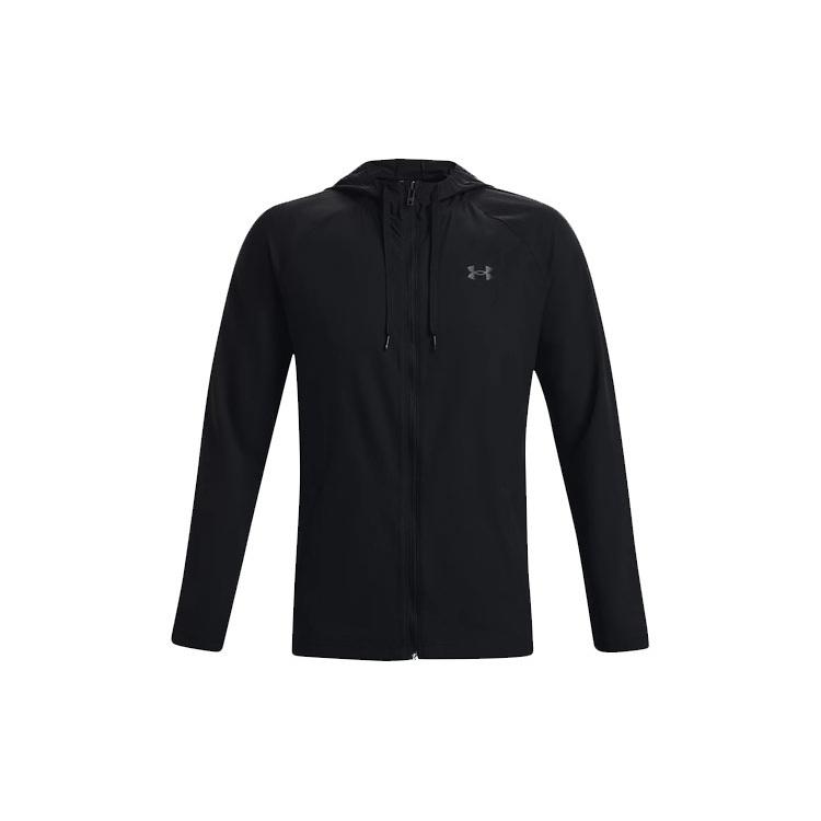 Under Armour Perforated Windbreaker Jacket Black Men s 1370499-001 L