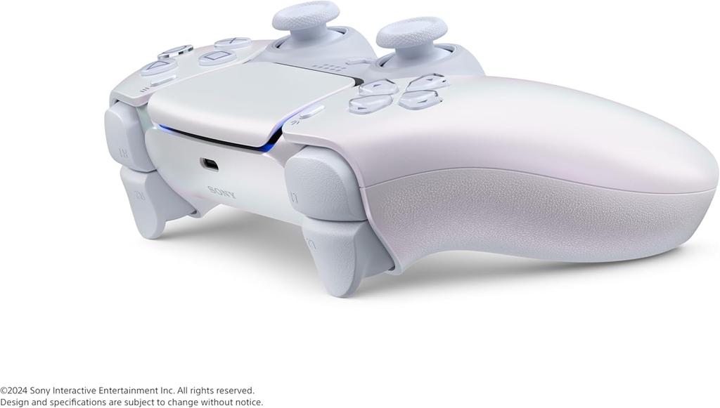 Genuine DualSense Wireless Controller Chroma Pearl with Astro Bot Design Cord Holder (CFI-ZCT1J12)
