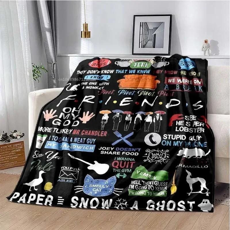 Friends Klassische TV-Serie Decke Charakter Muster Kollektion Flanelldecke Weiche Tagesdecke Sofa Wärmende Abdeckung Weihnachtsgeschenk