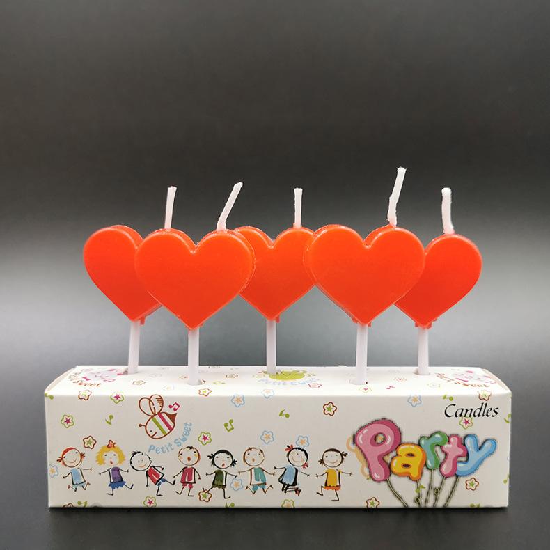Cartoon Love Birthday Candle Cute Style Romantic Party Cake Decoration Cute Cartoon