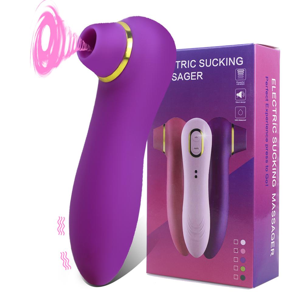 2 In 1 Sucking Vibrators Clit Sucker Vagina Clitoris Stimulator Oral G Spot Toy Masturbator Nipple Sex Toys For Women Adult 18+