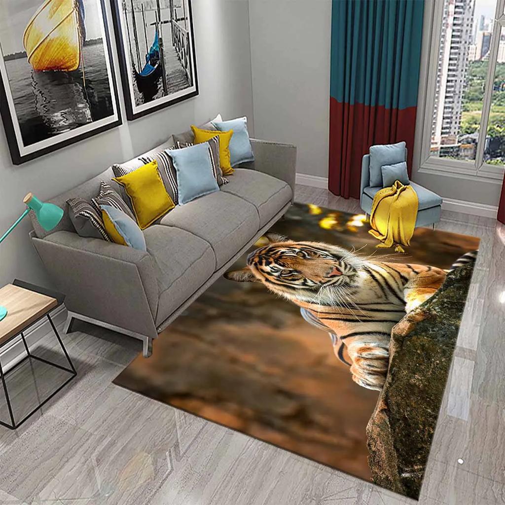 Hummingbird Flowers Rugs for Living Room Lovely Wild Animal Carpet Soft Floor Mat Wildlife Rugs for Bedroom Decorative Area Mats