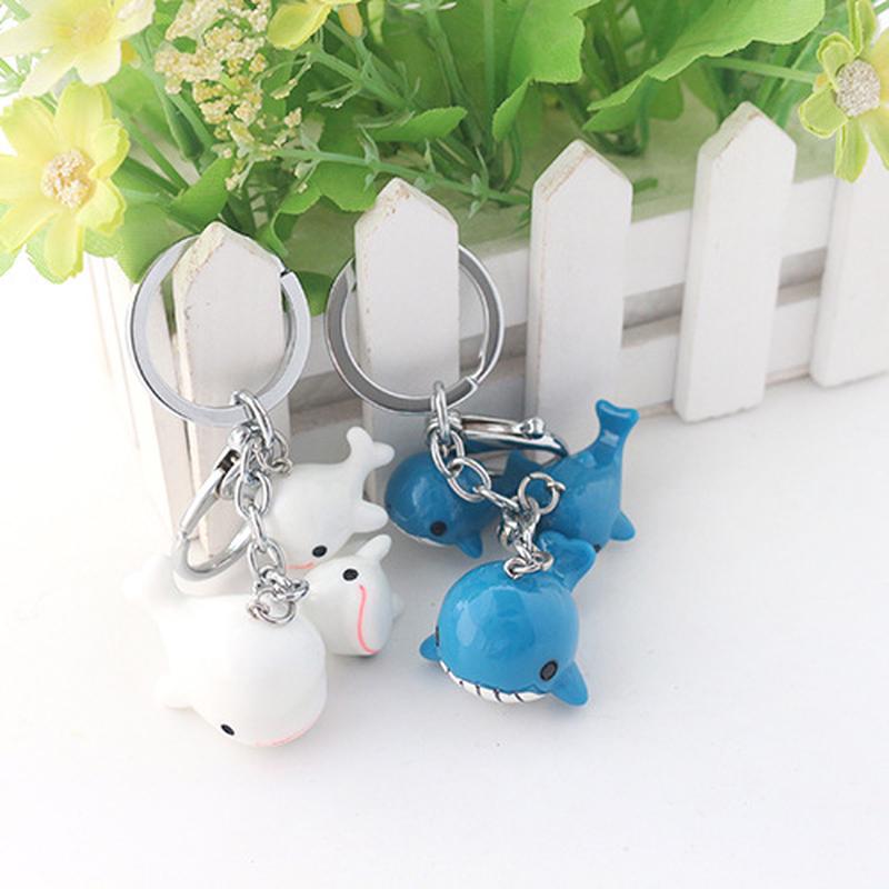 Seaside Tourist Souvenir Cute Dolphin Keychain Creative Lovers Key Chain Pendant