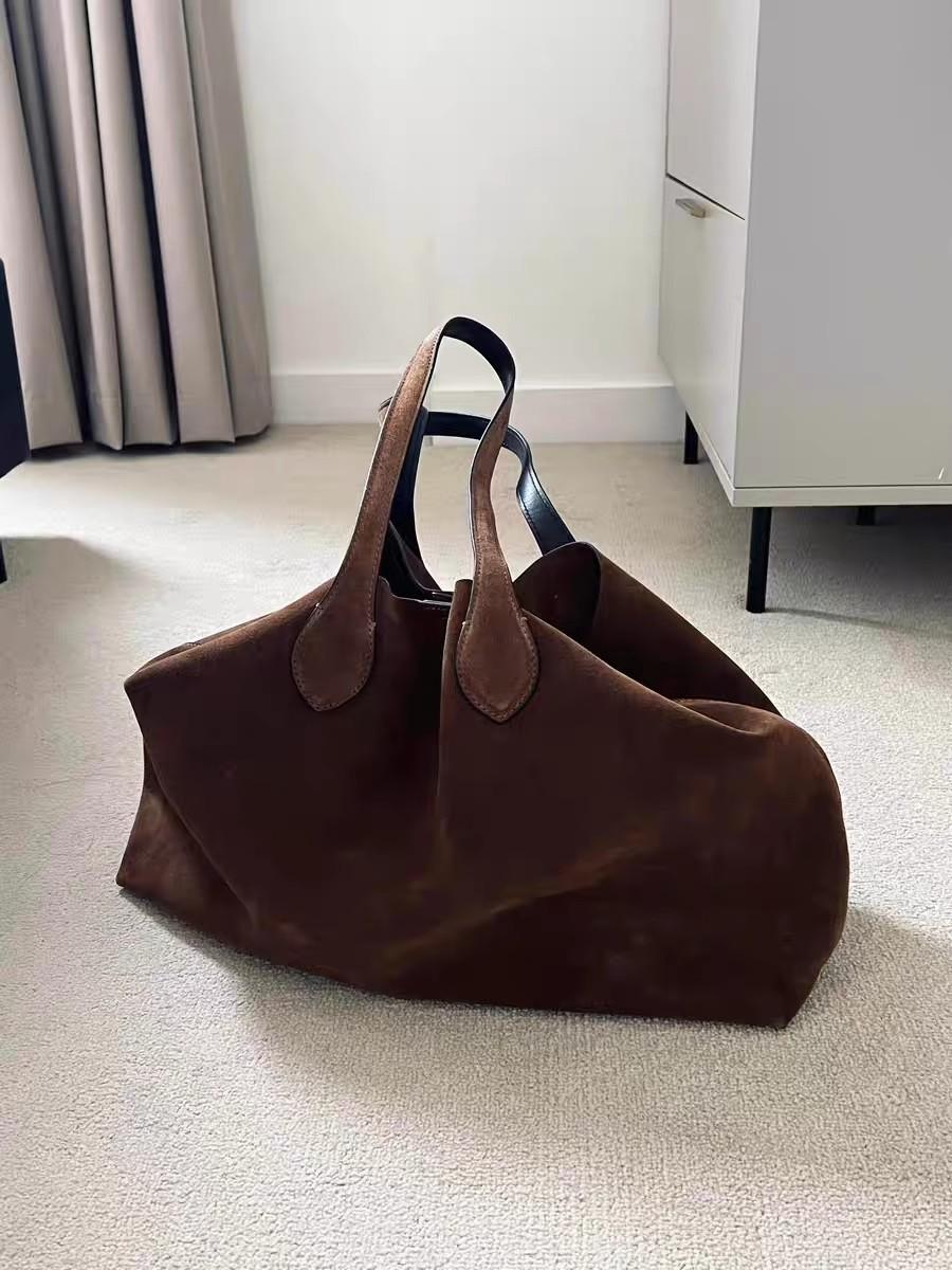 

Suede Autumn and Winter Women s Shoulder Bag Niche Design Wing Bag Matte Cowhide Large Capacity Women s Handheld Tote Bag