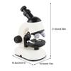 Children Students Rotatable Microscope Home Laboratory Adjustable 100X 400X 1200X Magnification Times LED Microscopes Magnifier