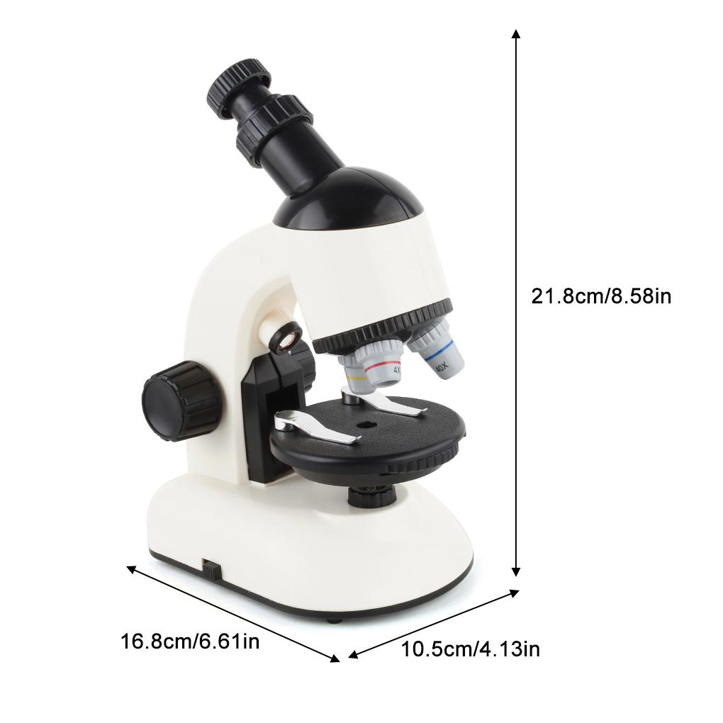 Children Students Rotatable Microscope Home Laboratory Adjustable 100X 400X 1200X Magnification Times LED Microscopes Magnifier