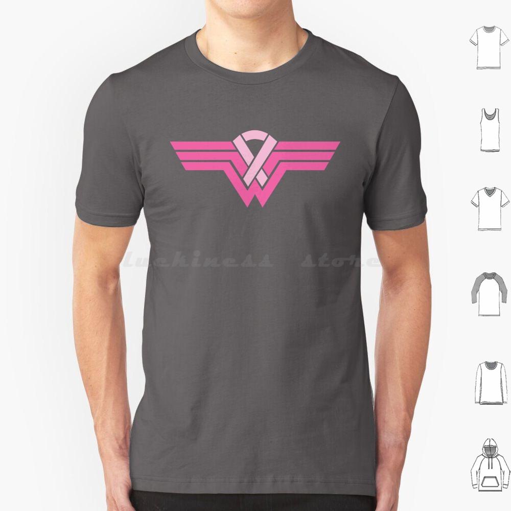 Superhero RibbonBreast Cancer Awareness T Shirt Big Size 100 Cotton Breast Cancer Survivor Breast Cancer Awareness Pink
