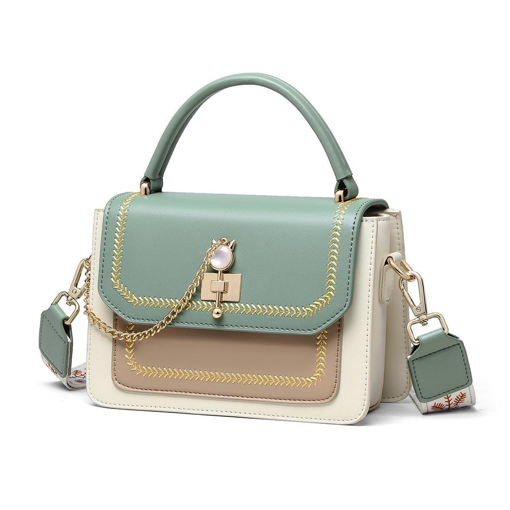 Women's Bag Cowhide Crossbody Bag Fashion Shoulder Bag Light Luxury Small Square Bag Birthday Gift for Girlfriend Wife Bags
