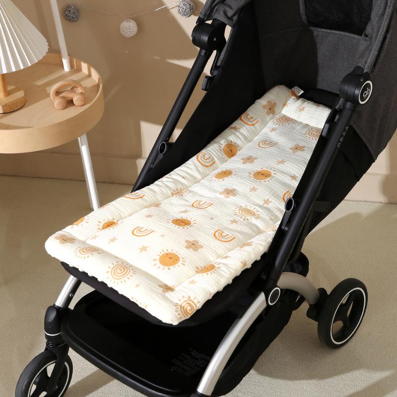 Stroller Mat Thickened Beanie Velvet High Landscape Baby Walking Blanket Soft Children'S Dining Chair Cushion Soft Cushion