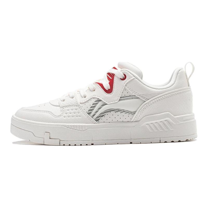 Li-Ning Common 80s Men s Low-Top Skate Shoes White AGCU007-1 39