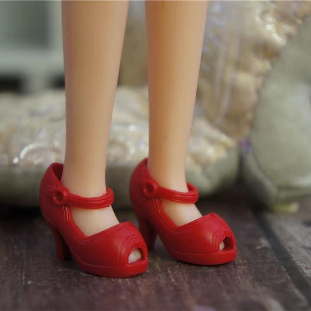 30cm High Heels Shoes Quality Figure Doll Sandals New Super Model Boots  Doll Accessories