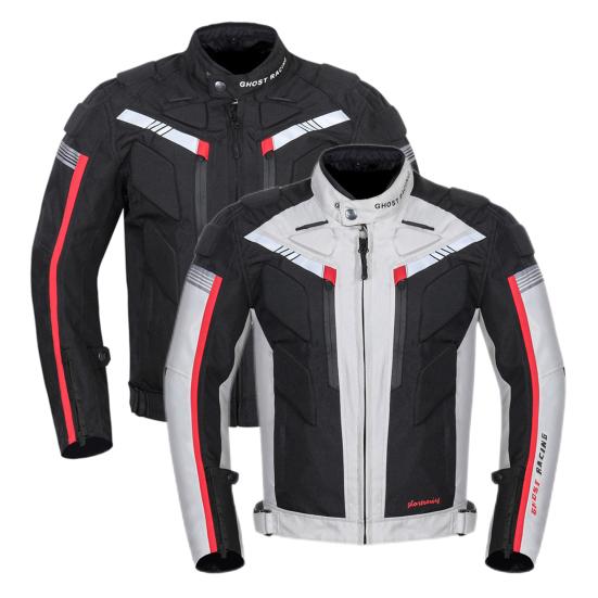 Motorcycle Jacket Contrast Color Fall Protection Unisex Waterproof Motorbike Riding Jacket for Spring