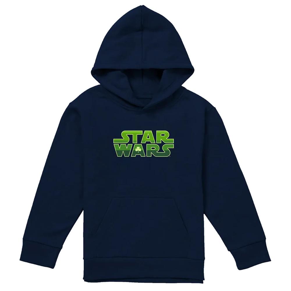 STAR WARS Childrens/Kids Logo St Patricks Day Hoodie
