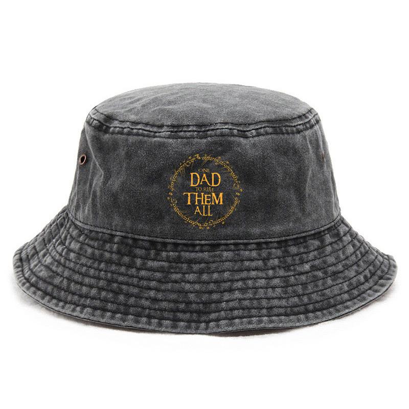 

Customize Cotton Washed Bucket Hat Vintage Fishing Hat for Dad Sun Protection Outdoor Sun Hats Family Cap Funny Parenting Gift