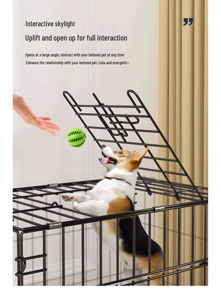 Luxury Villa Dog House with Toilet for Small To Medium Dogs and Cats